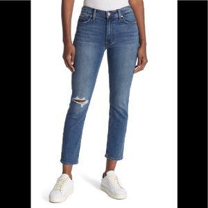 Hudson High Rise Bootcut Crop Jeans